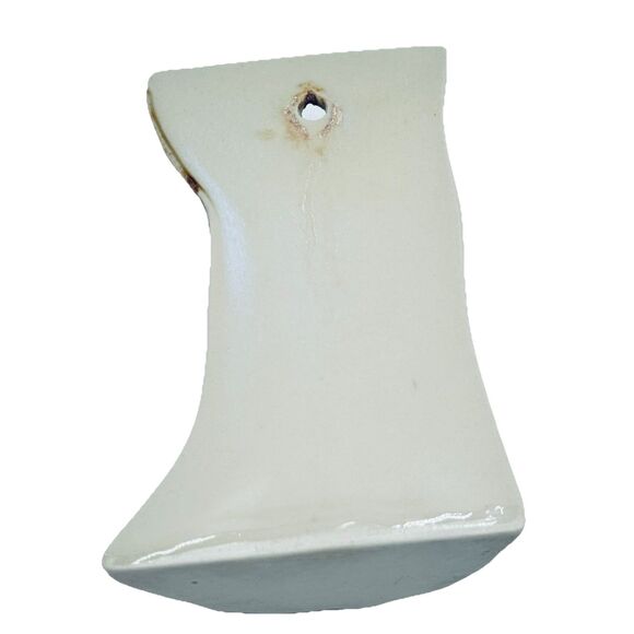 Vintage Wall Pocket Tree Stump with Peaches or Apples & Leaves on a Branch - Picture 6 of 10